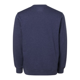 Navy blue sweatshirt on a white background