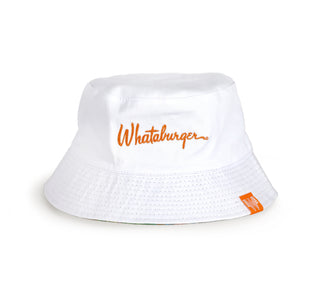 view reversible bucket hat white side