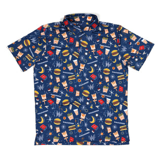 On-White Photo of Chubbies 75 Years Polo