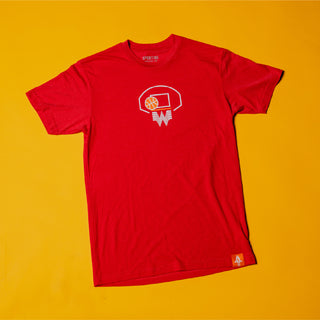 Close-Up Photo of Houston Rockets x Whataburger Always Clutch Red Tee