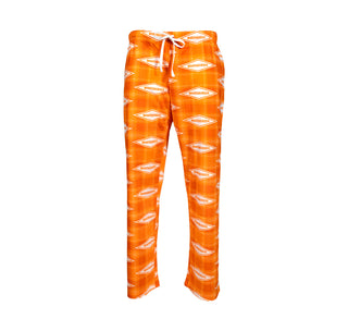 View Orange and White Plaid Pajama Pants