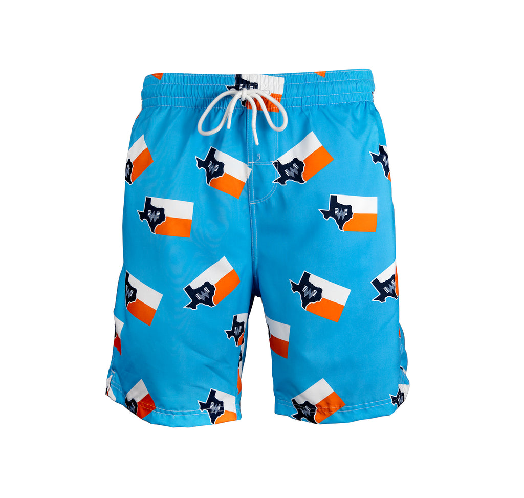 Rodeo Collage Swim Trunks