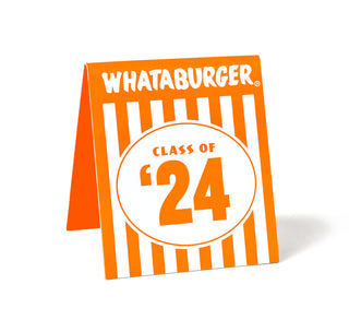 view whataburger class of '24 table tent