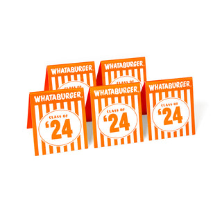 view whataburger class of '24 table tent set of 5