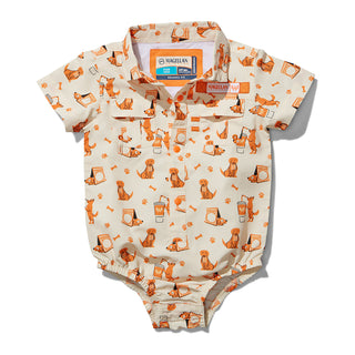 On-white photo of Dog Tent Baby Bodysuit