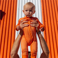 Burlebo x Whataburger WHATA Logo Orange Baby Zip Up