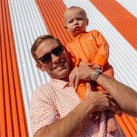 Burlebo x Whataburger WHATA Logo Orange Baby Zip Up