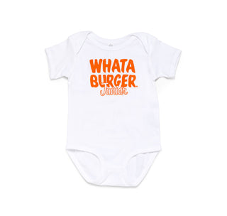 View white Whataburger Junior Baby Bodysuit