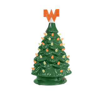 view whataburger ceramic christmas tree with lights