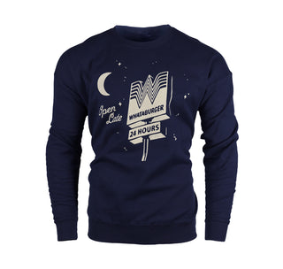 view open late crewneck sweater