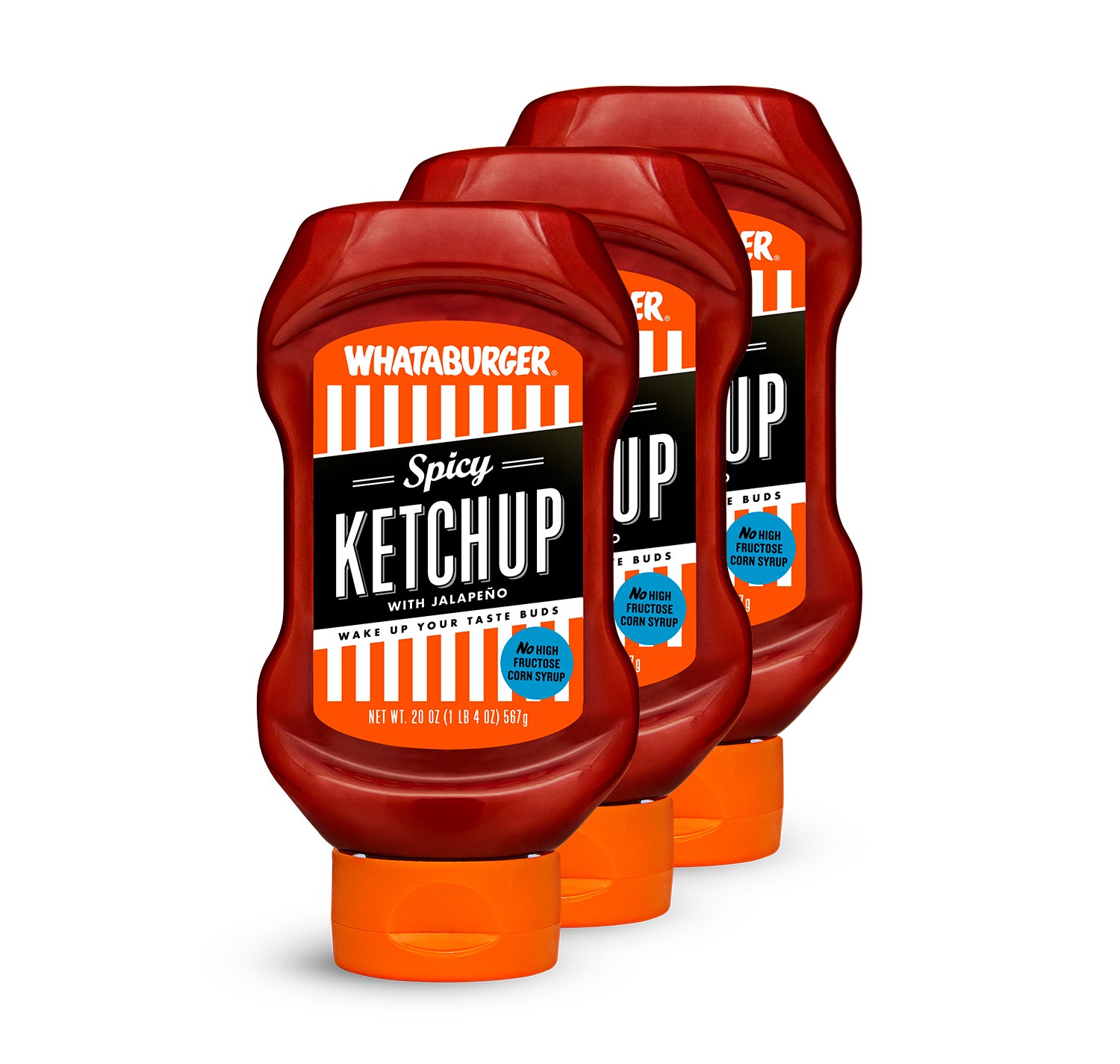Whataburger Fancy Ketchup Wake Up You Taste Buds ~ 20oz Bottle ~ Lot of 2