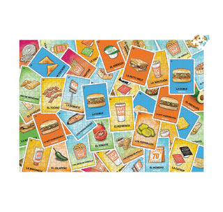 View whataburger loteria puzzle nearly completed