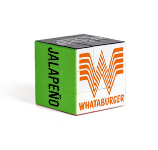view puzzle cube featuring whataburger flying w and channel letters