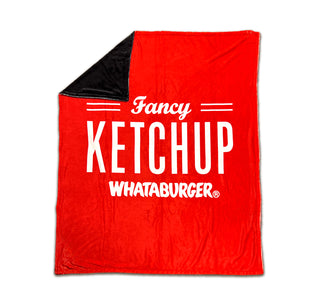 view fancy side of Whataburger Reversible blanket