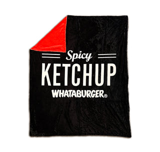 view spicy side of whataburger reversible blanket