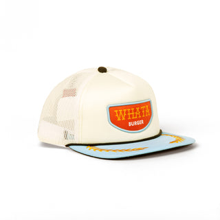 View front of Cream Foam Front Staunch Collection Hat