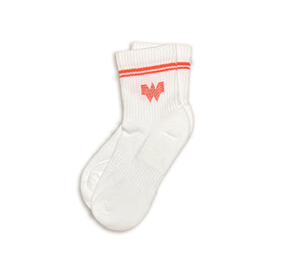 view White Athletic Sock