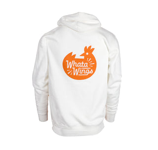 view buffalo sauce sweat suit back graphic of chicken