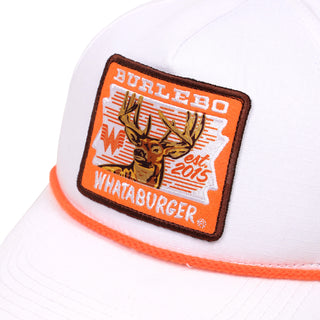 Close-up on-white photo of Burlebo x Whataburger Whata Buck Hat Patch