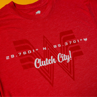 Close-Up Photo of Houston Rockets x Whataburger Clutch City Red Tee