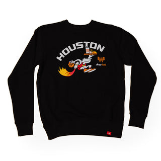 On-White Photo of Houston Rockets x Whataburger Ketchup Mustard Crewneck