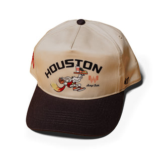 On-White Photo of Houston Rockets x Whataburger Two-Tone Natural Hat