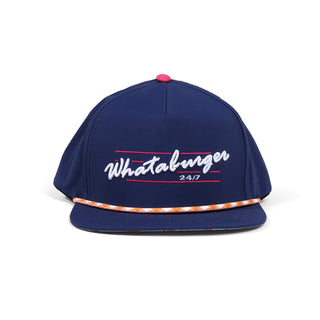 On-White Photo of Navy Script Staunch Collection Hat