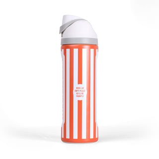 On-White Photo of Side of Striped Flip Tip Bottle