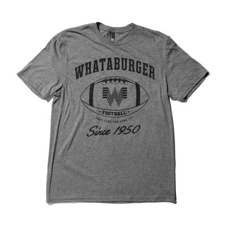 Grey Football Tee on white background