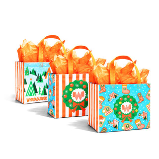 Holiday Gift Bag (Set of 3) on white background