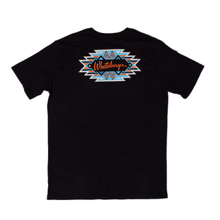 Hooey x Whataburger Black Aztec Tee on White Background