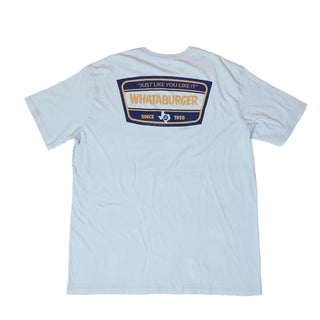 Hooey x Whataburger Blue Just Like You Like It Tee on White Background