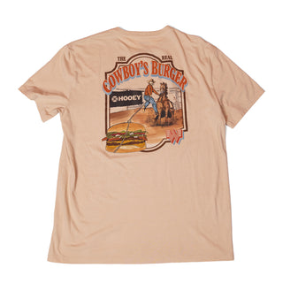 Hooey x Whataburger Tan Cowboy Burger Tee on White Background