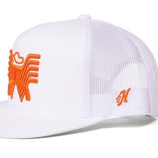 Hooey x Whataburger White Hat on White Background