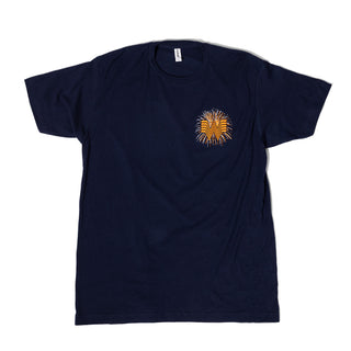 Navy Truck Tee on white background