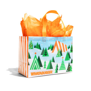 Holiday Gift Bag (Single) on white background