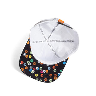 Bill of Black/White All Time Favorites Staunch Collection Hat on white background