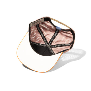 Inside of Mauve Staunch Collection Hat on white background
