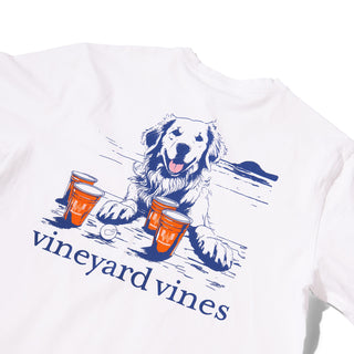 Vineyard Vines x Whataburger White Dog Tee on white background