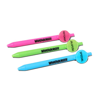 Whataburger Pen Trio on white background