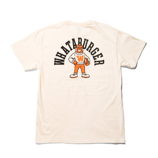 Whataguy Football Tee back graphic on white background