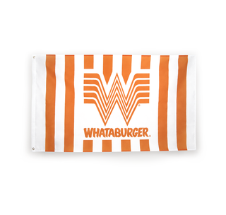 View Whataburger Orange and White Striped Flag