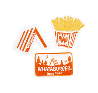 View Whataburger A-Frame Heat Patch, Whataburger Fries Heat Patch, and Whataburger Camping Heat Patch