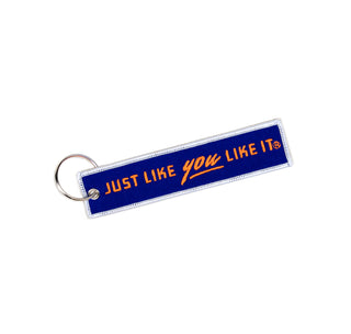 View Blue Side Fabric Key Chain