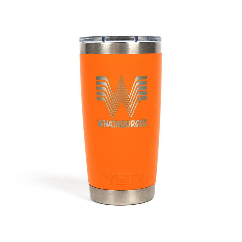 20 oz Orange YETI Rambler® Tumbler WHATASTORE