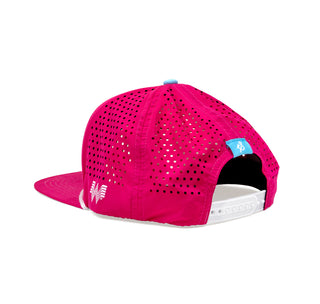 Side View: Staunch Pink Neon Sign Hat
