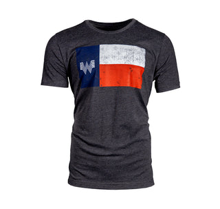 View Charcoal Flying W Texas Flag Tee