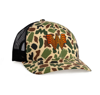 view whataburger camo mesh back hat front