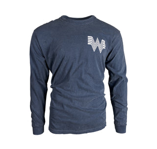 view front of denim just like you like it long sleeve tee